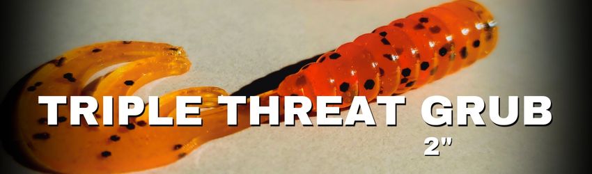 2" Triple Threat Grub - 8/pk