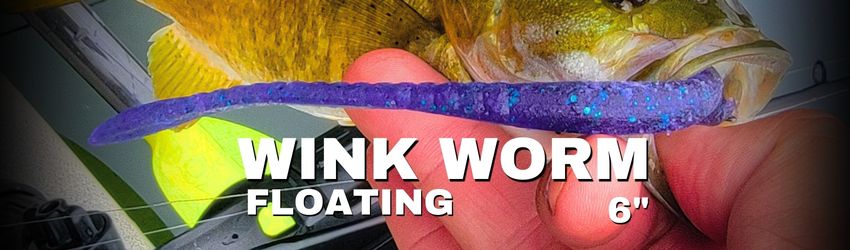 6” Wink Worm (8 Pack) Finesse Worm Fishing Lure