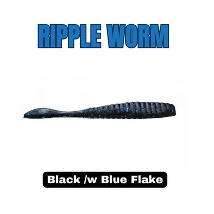 3.8" Ripple Worm - 8/pk