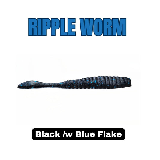 3.8" Ripple Worm - 8/pk