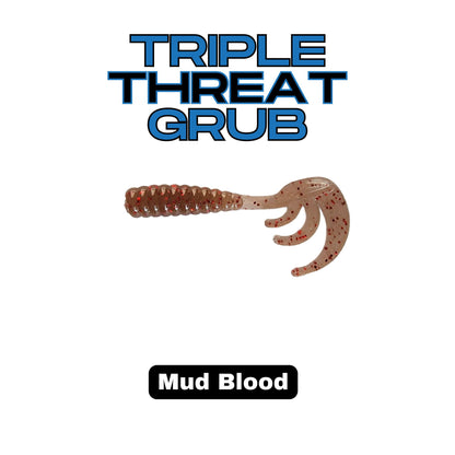 2" Triple Threat Grub - 8/pk